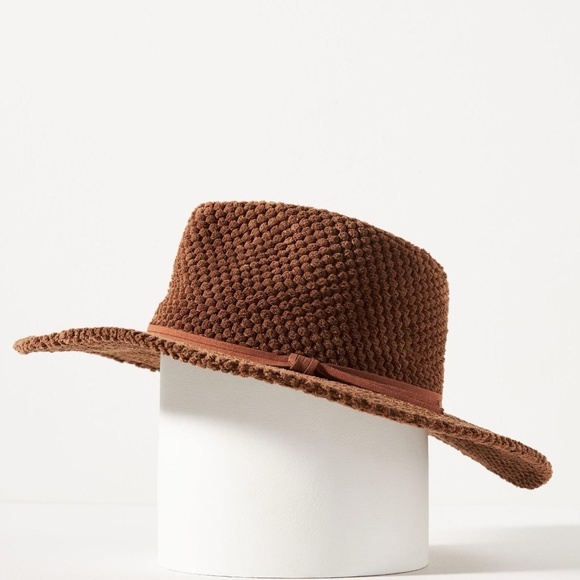 Anthropologie Accessories - NWT Anthropologie Brown Terry Textured Rancher Hat